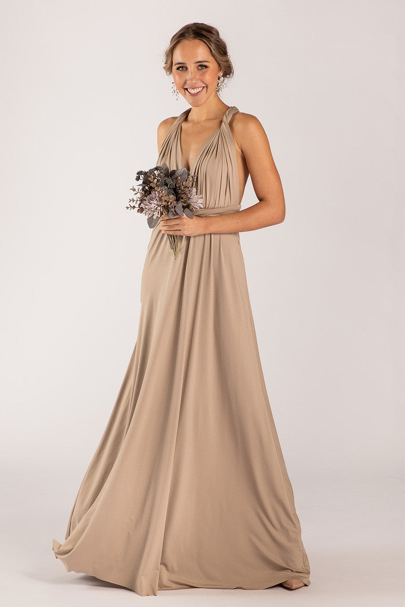 Classic Multiway Infinity Dress in Mocha