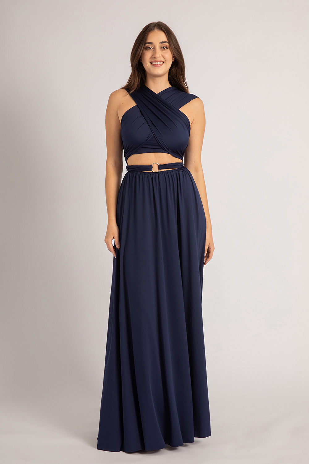 Classic Multiway Infinity Bridesmaid Dress in Navy For Sale Online