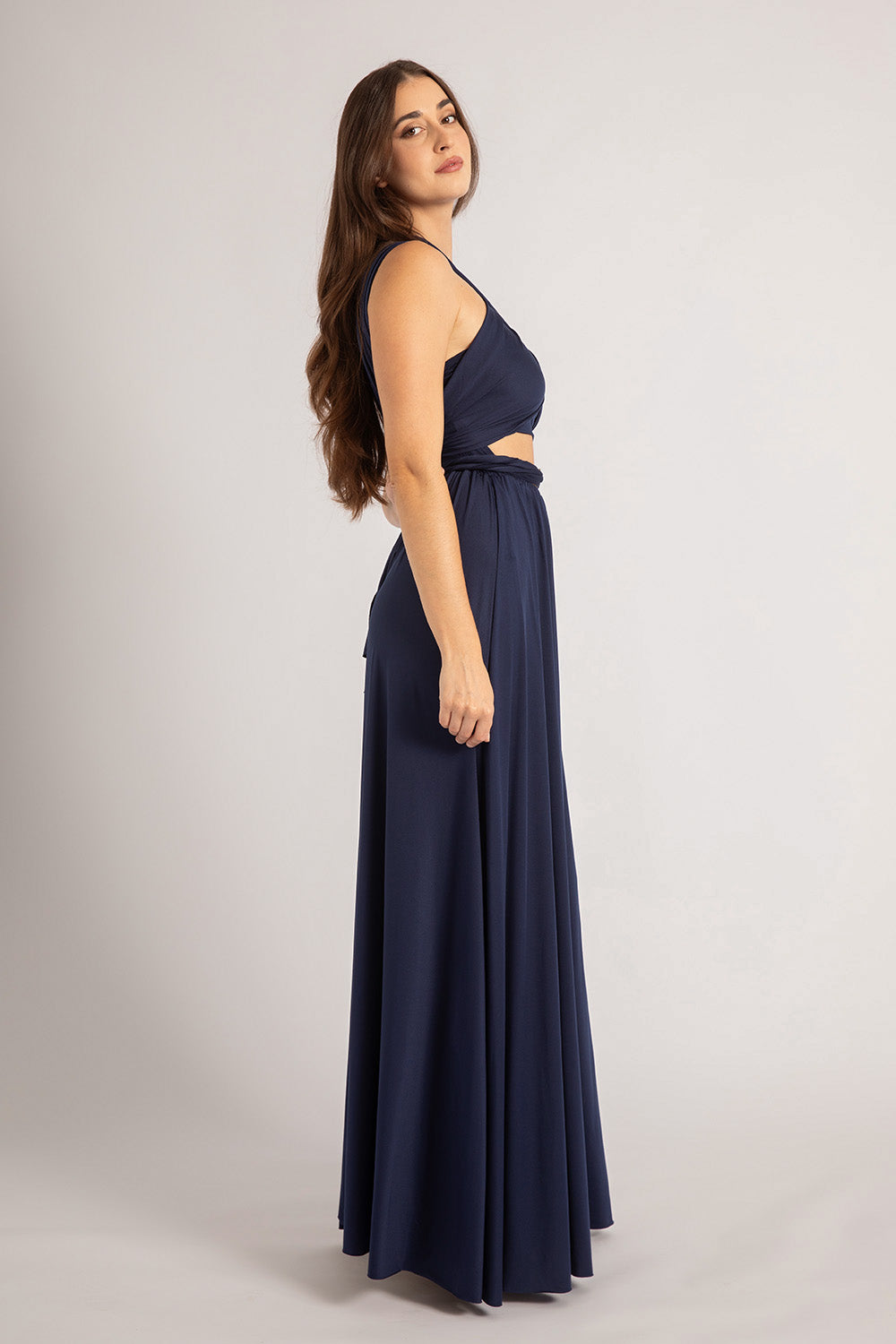 navy blue infinity dress Infinity Dress/Wrap Convertible Bridesmaid Dress/CustomSize/30+ Color Extra 50 inches / Average(0-14)