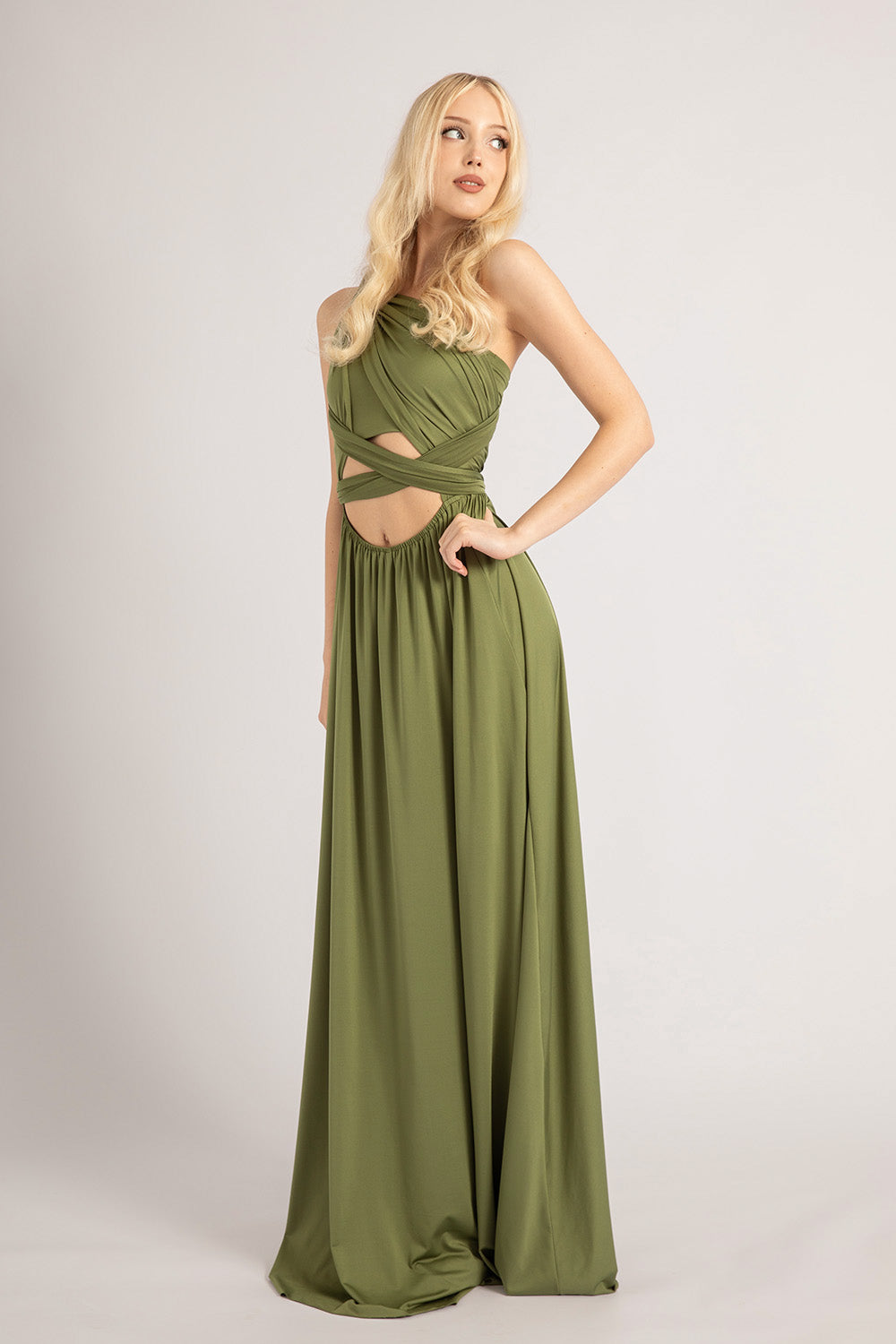 olive green infinity dress Infinity Dress Gray Green Bridesmaid Dresses OLIVE GREEN Infinity Dress With Attached Tube For Kids/Adult/