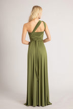 Classic Multiway Infinity Dress in Olive Green