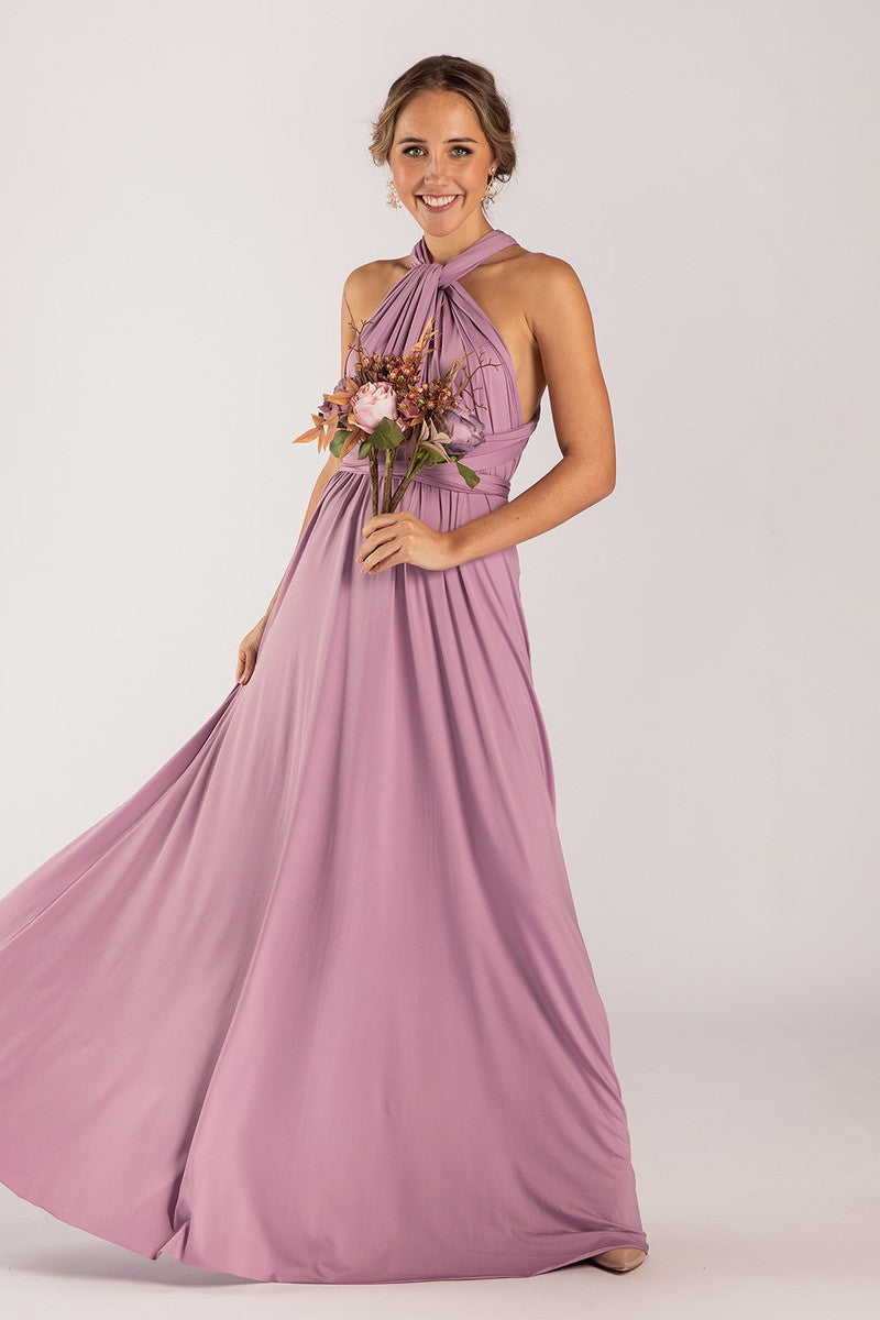 Classic Multiway Infinity Dress in Dusty Purple