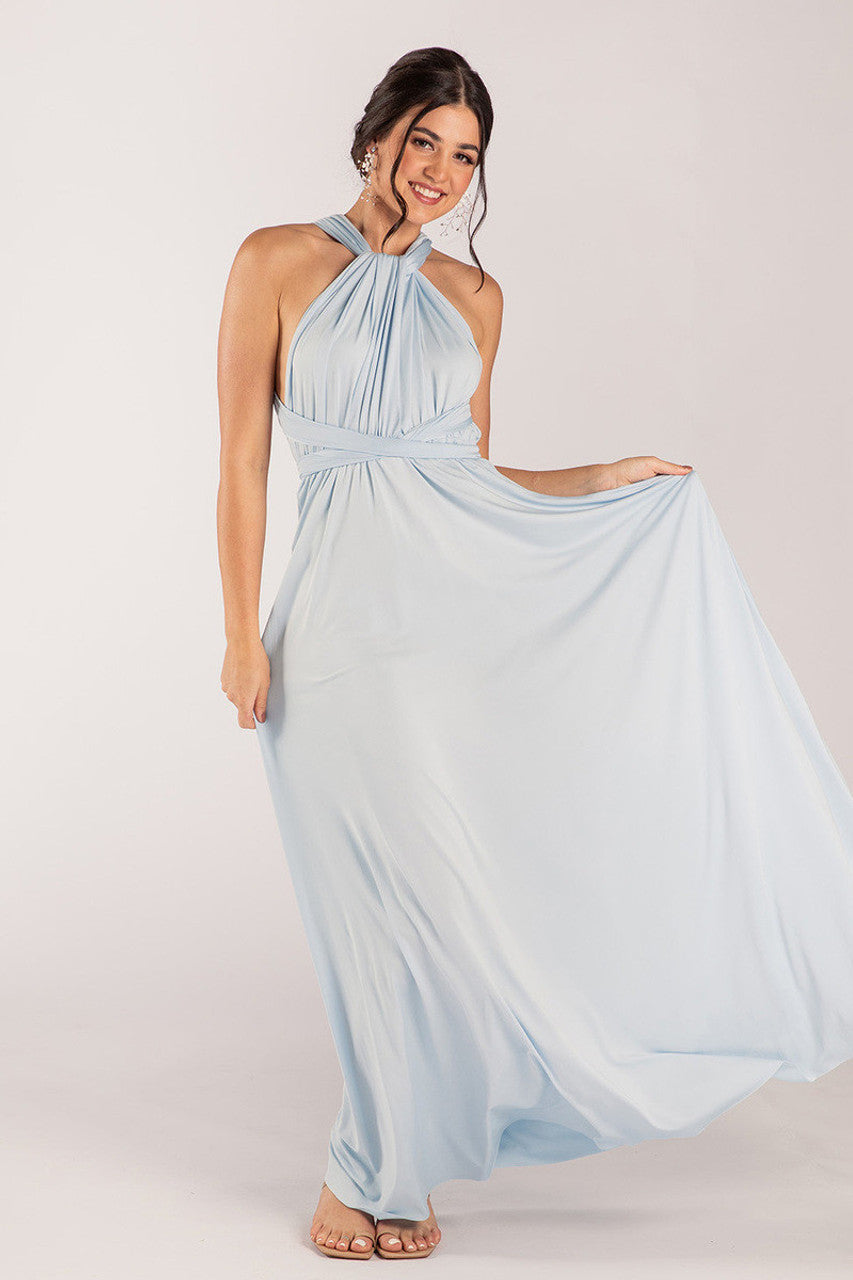 Classic Infinity Dress in Powder Blue