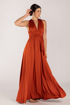 Classic Infinity Dress in Rust