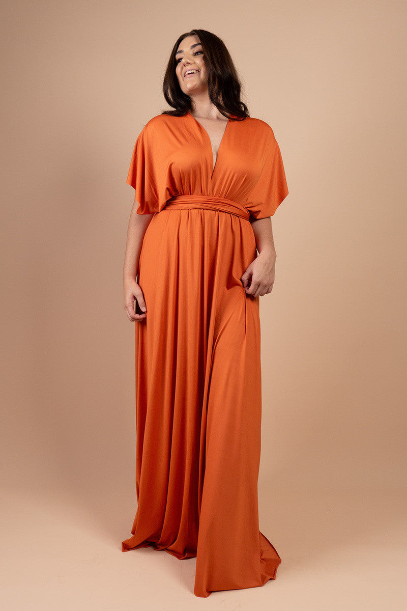 Classic Multiway Infinity Dress in Rustic Orange