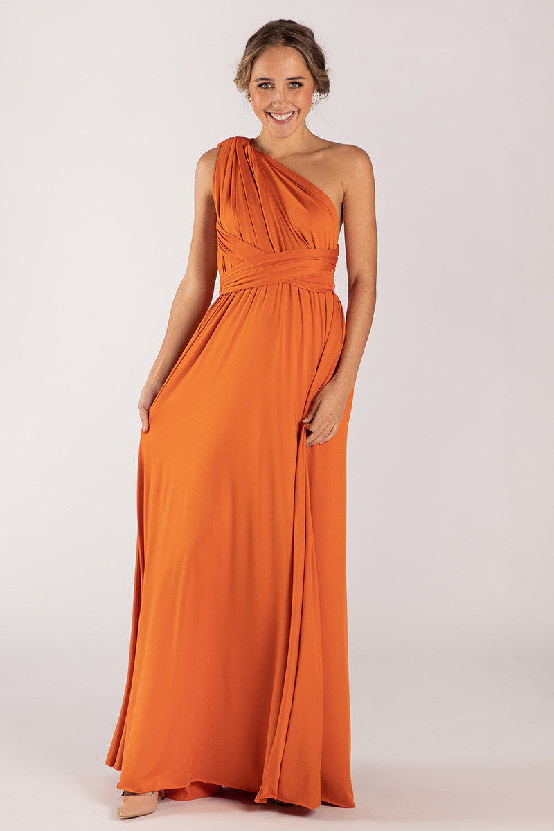 Classic Multiway Infinity Dress in Rustic Orange