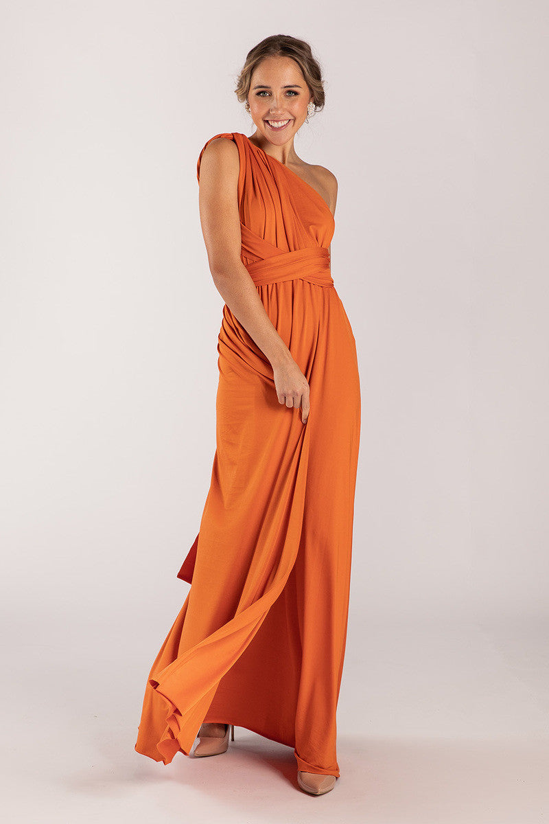 Classic Multiway Infinity Dress in Rustic Orange