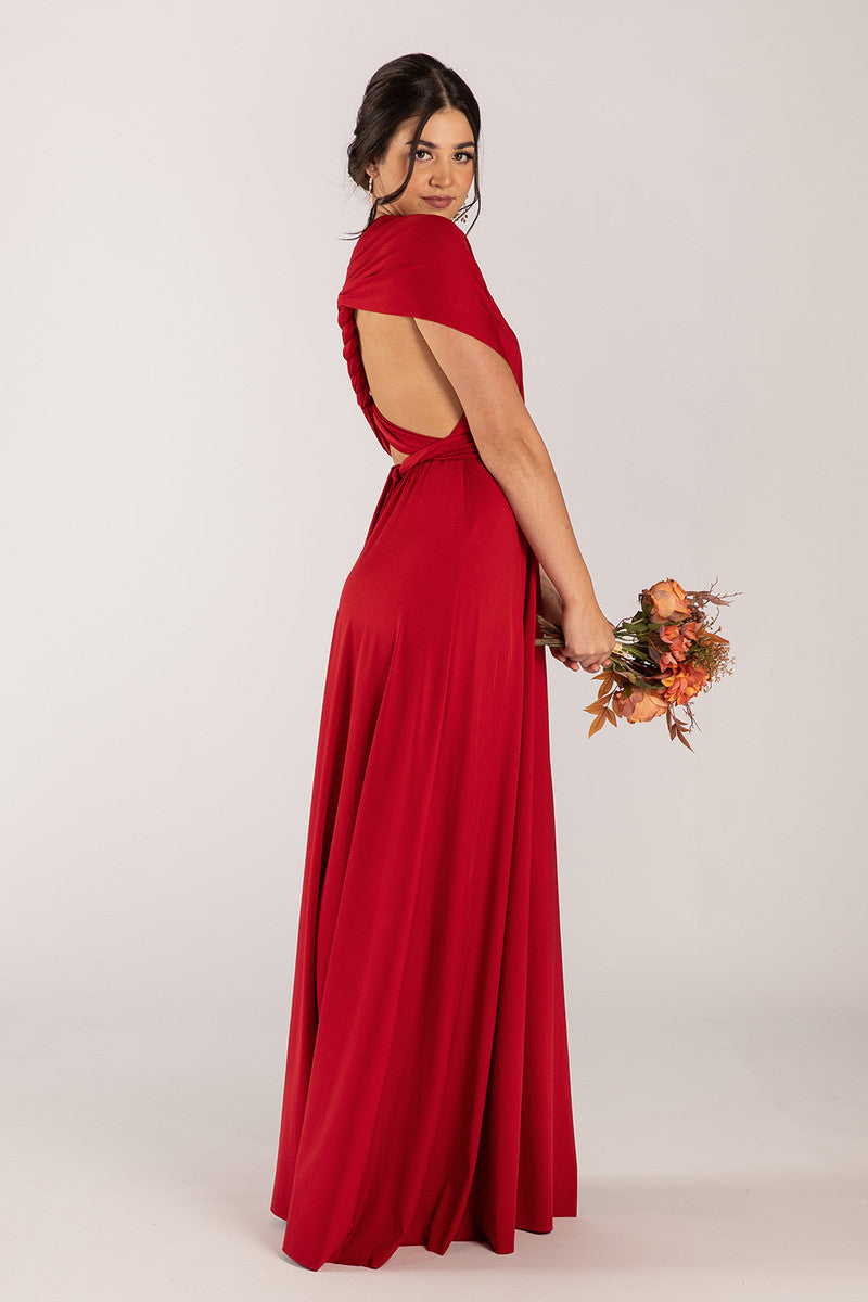 Classic Multiway Infinity Dress in Wine