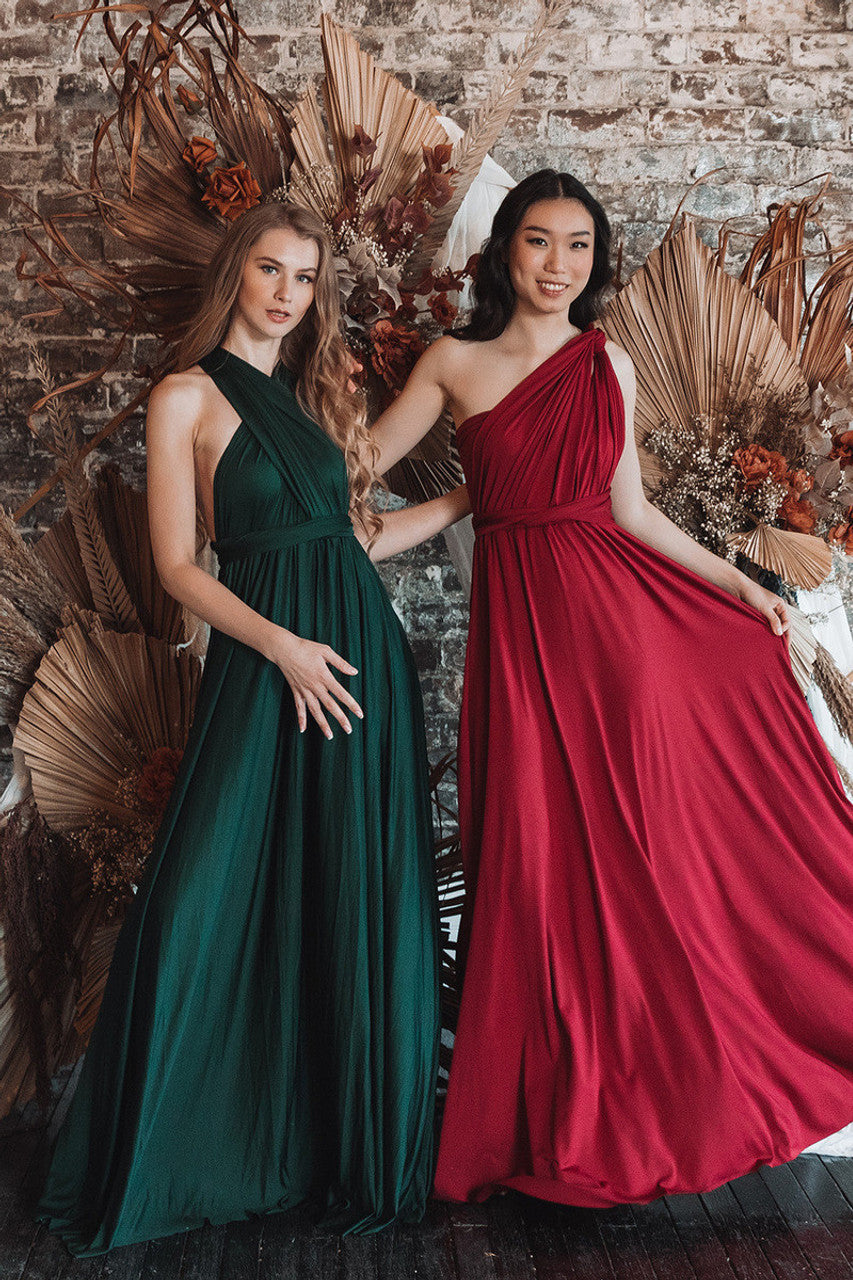 Classic Infinity Dress in Hunter Green