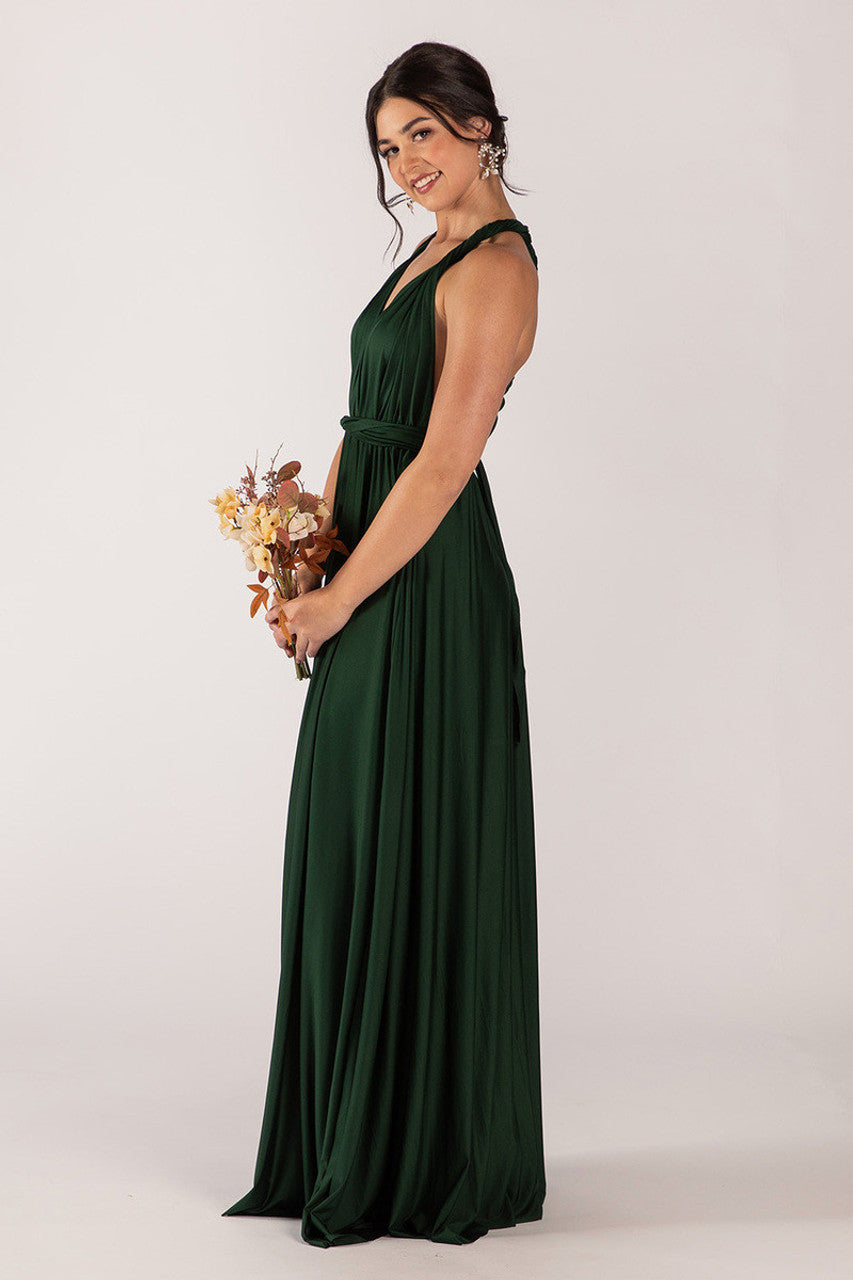 Classic Infinity Dress in Hunter Green