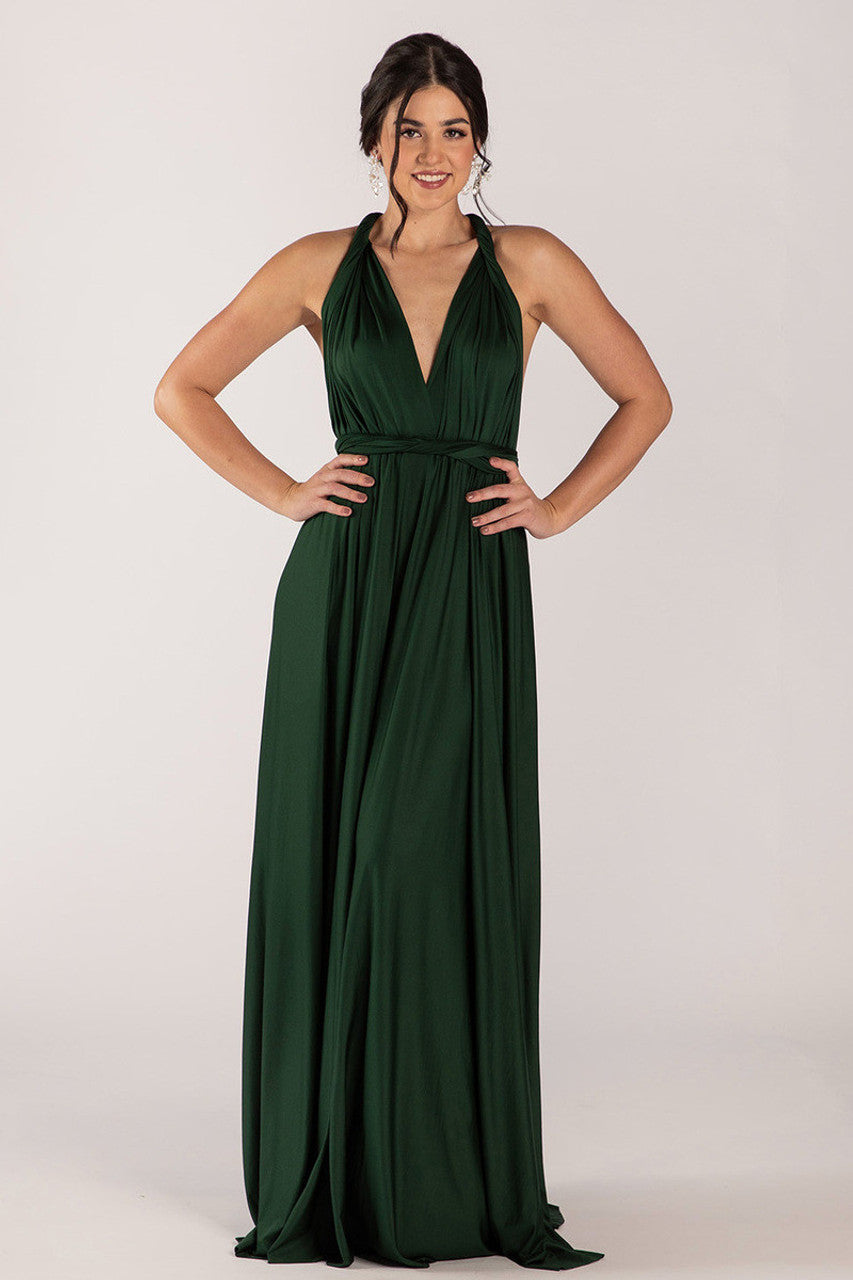 Classic Infinity Dress in Hunter Green