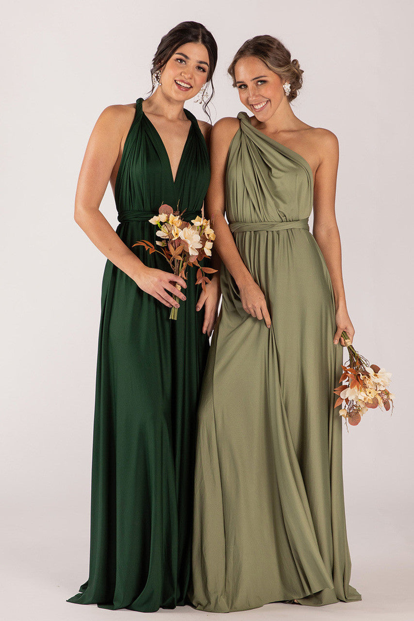 Classic Infinity Dress in Hunter Green