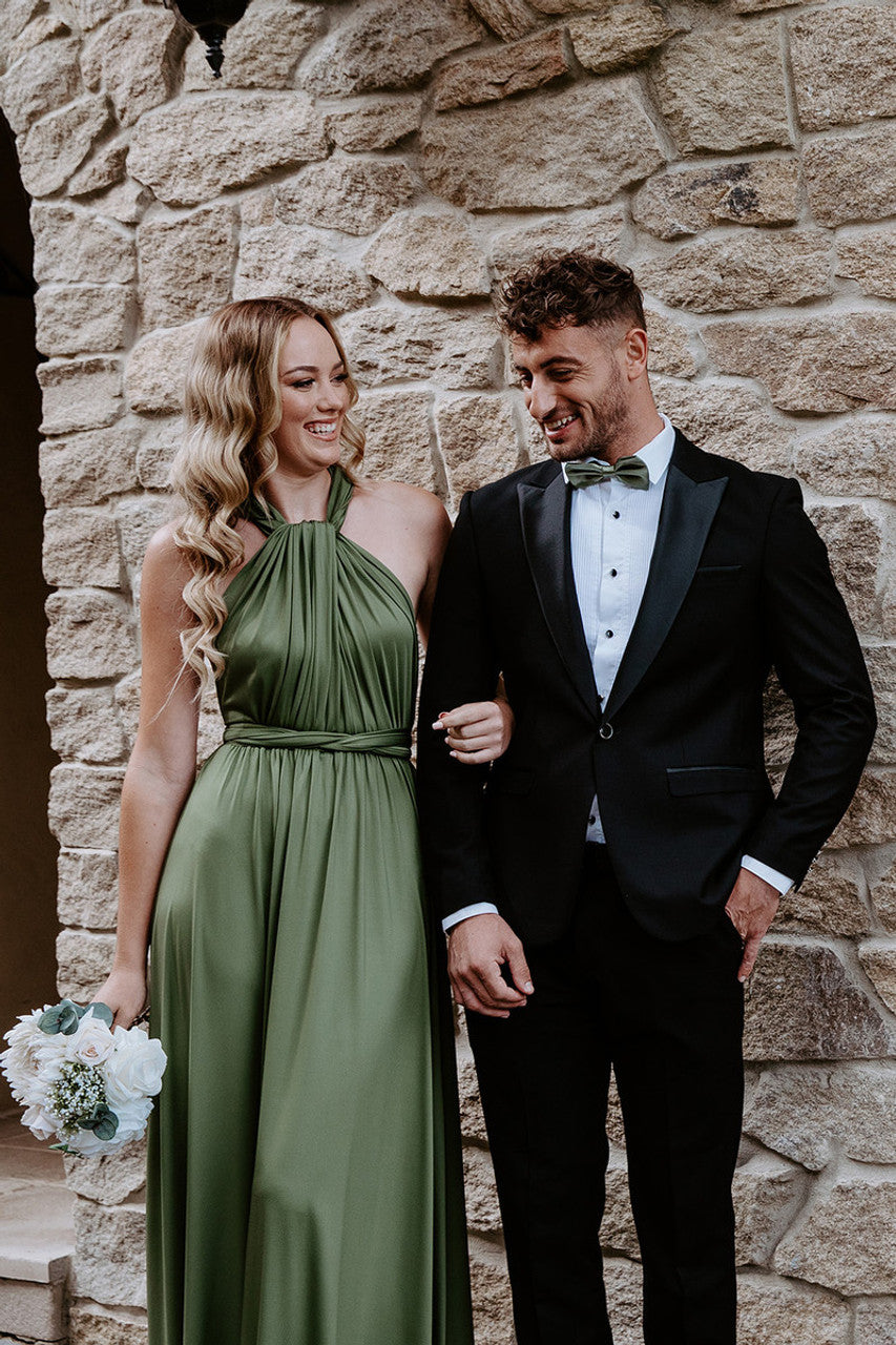 Classic Infinity Dress in Olive Green