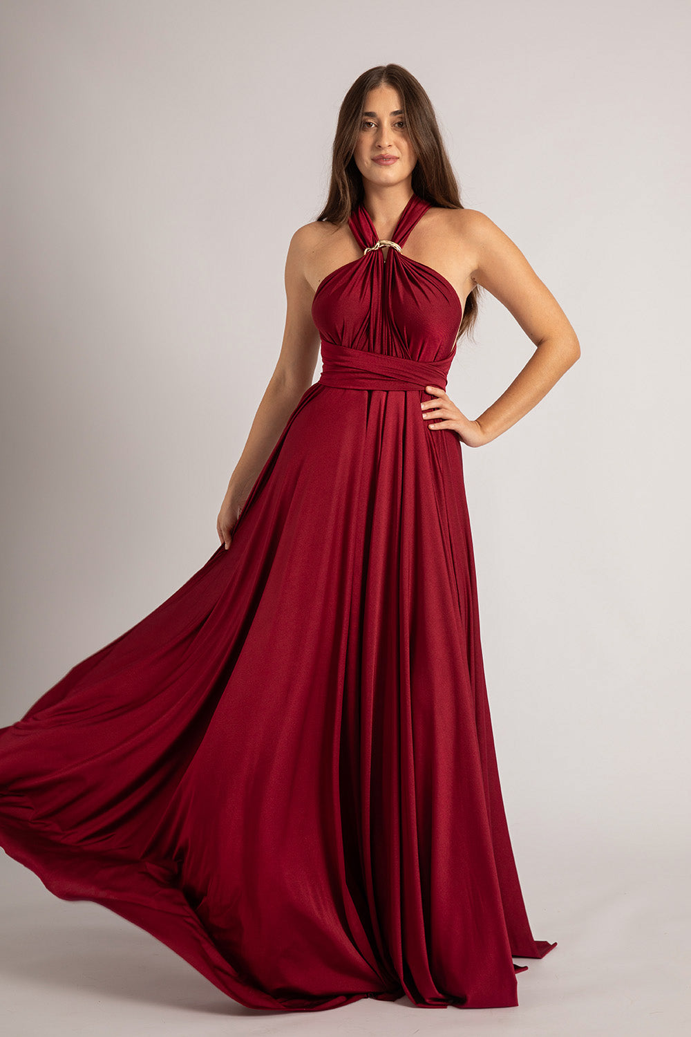 infinity dress burgundy How to tie: Draped One-Shoulder. , The Classic Infinity Dress in Dark Burgundy - one of 99+ ways to style it. Save this one for later., , Shop now