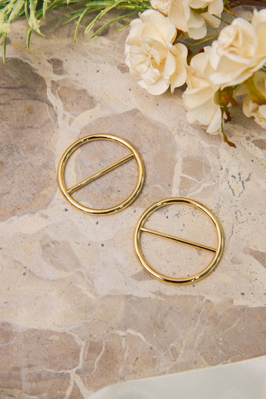 Gold Buckles Small - Pair