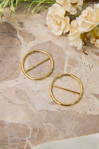 Small Gold Buckles -  Pair